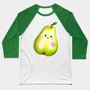 Pearly Popsies: A Kawaii Pear Adventure Baseball T-Shirt